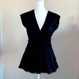 BCBG sleeveless long top black S